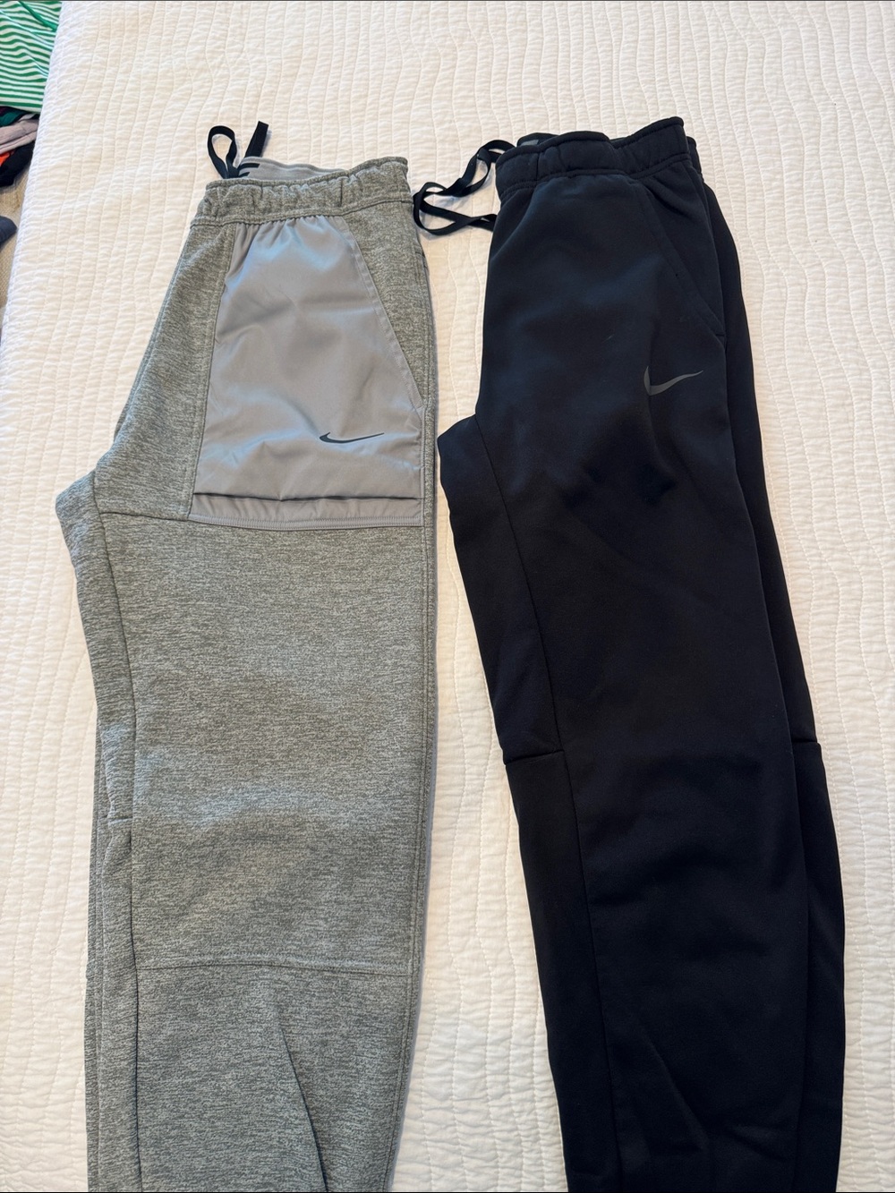 Nike Kids Two-Pack Joggers in Black and Gray